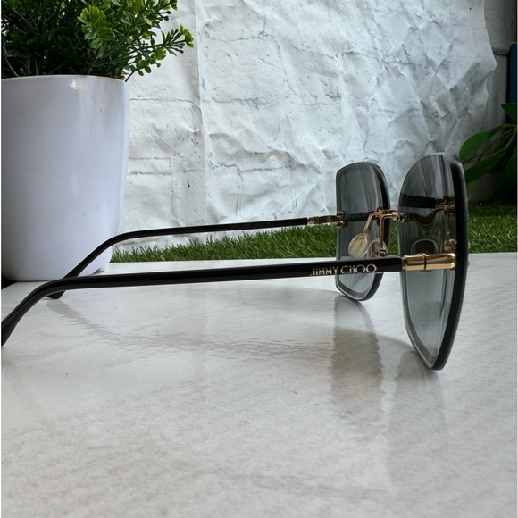 Jimmy Choo LETI/S 2M2 Black Gold Glitter
Women Sunglasses Authentic New - Picture 6 of 15